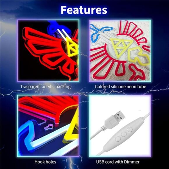 Zelda LED Neon Light Master Sword Game Sign Room Nintendo Classic Retro NES NEW - Picture 4 of 8